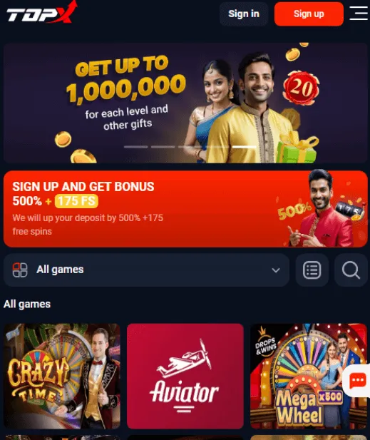 topx casino app Bangladesh